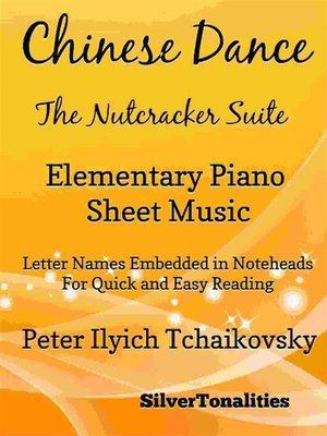 cover image of Chinese Dance Nutcracker Suite Elementary Piano Sheet Music